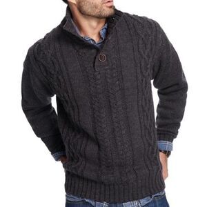 Weatherproof NWT Weatherproof Vintage Cable Knit Pullover Sweater Medium Gray